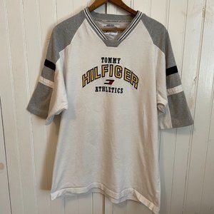 Vintage Y2K Tommy Hilfiger Athletics Shirt Mens Size Large